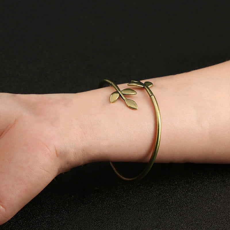 Buddha Stones, szczęśliwa koniczyna, miedź, mosiądz, bransoletka lecznicza