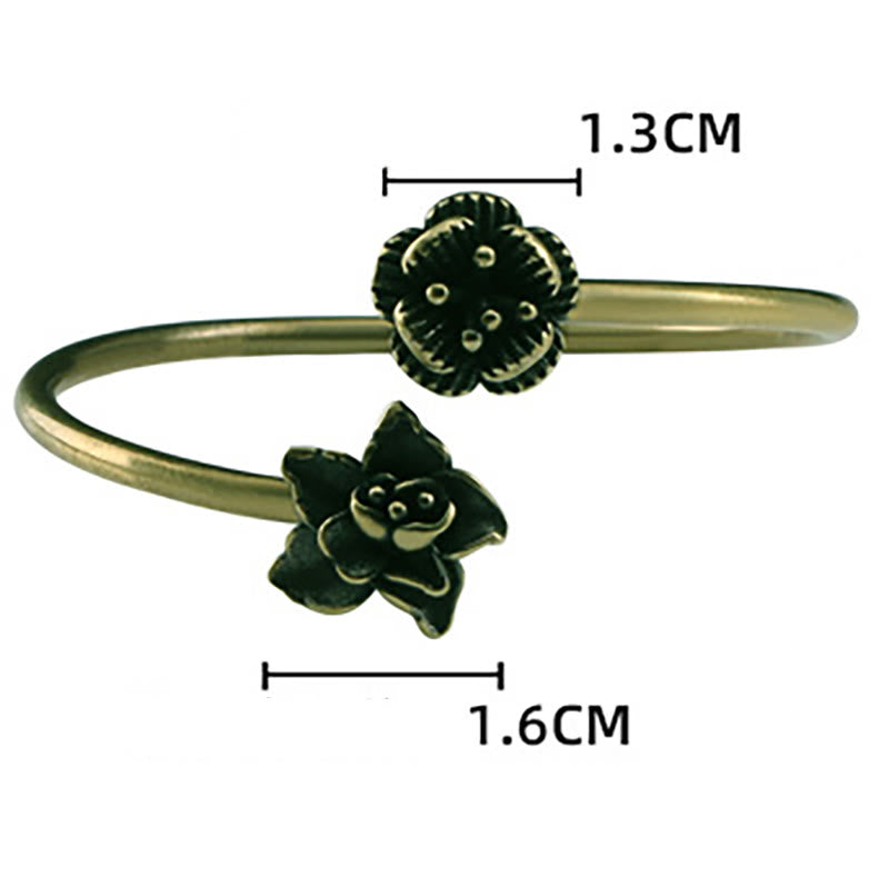 Bransoletka lecznicza z Buddha Stones Peach Blossom z miedzi i mosiądzu