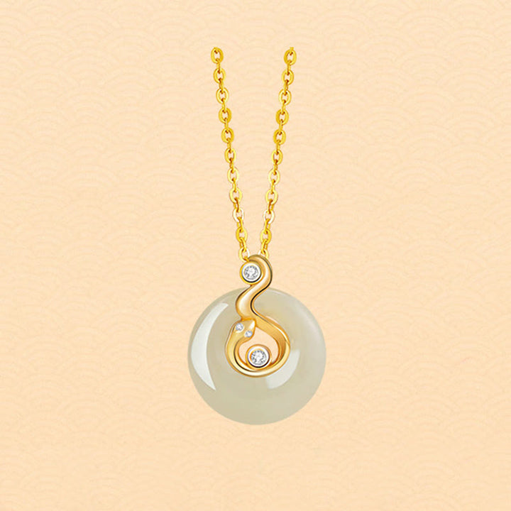 Buddha Stones Chiński Zodiak Hetian Jade Naszyjnik Obfitość 925 Srebro Sterling Wisiorek - image 19