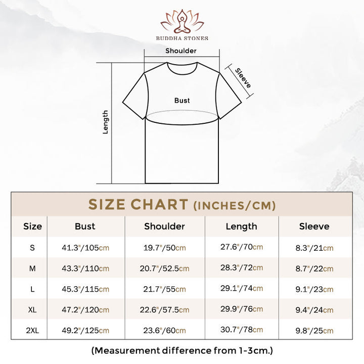 Buddha Stones Budda Siedzący Pod Drzewem Bawełniana Koszulka T-shirt - image 3