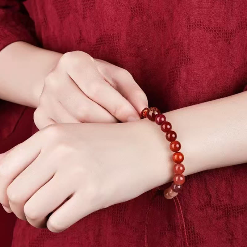 Buddha Stones Pięć Elementów Różnorodny Kryształ Agat Bogactwo Reinkarnacja Węzeł Warkocz Bransoletka