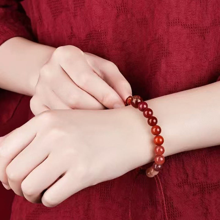 Buddha Stones Pięć Elementów Różnorodny Kryształ Agat Bogactwo Reinkarnacja Węzeł Warkocz Bransoletka