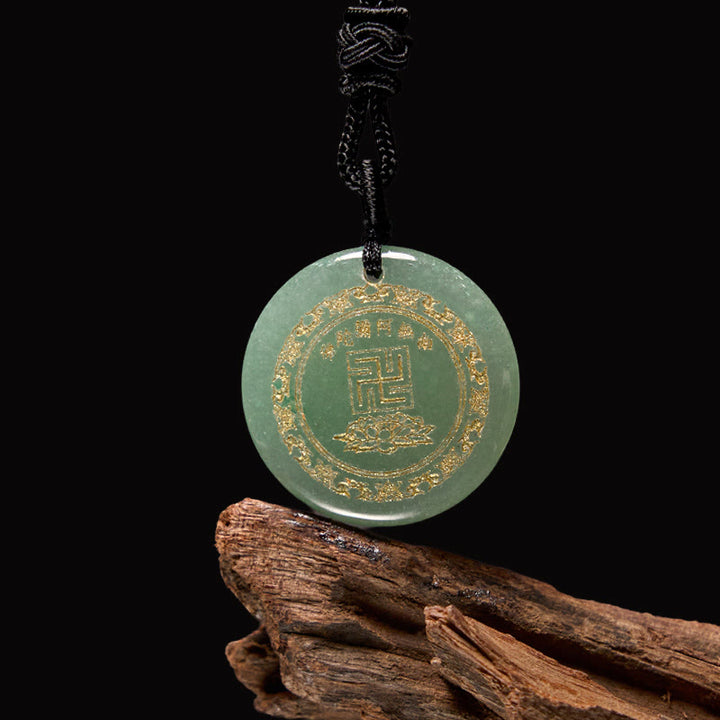 Buddha Stones Swastyka Wzór Lotosu Naturalny Różnorodny Kryształ Czarny Obsydian Oczyszczający Naszyjnik Wisiorek