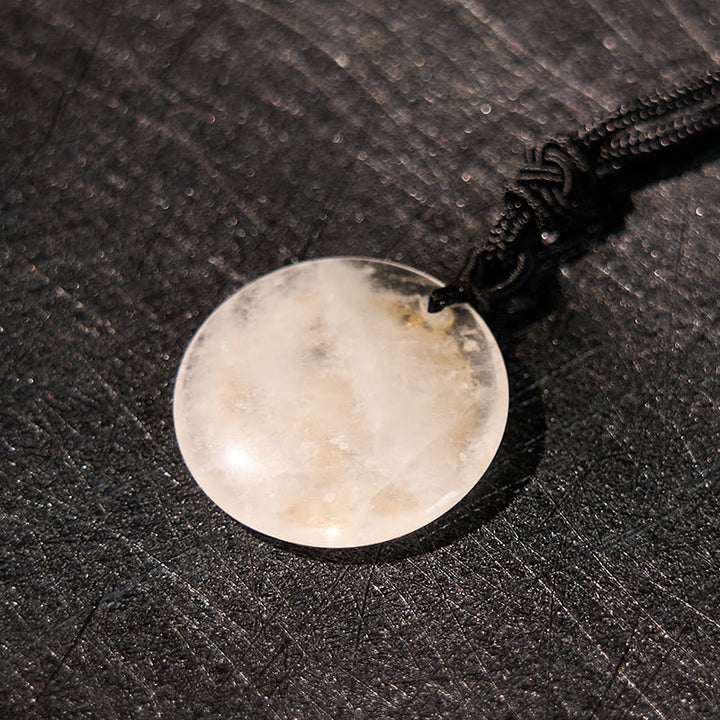 Buddha Stones Swastyka Wzór Lotosu Naturalny Różnorodny Kryształ Czarny Obsydian Oczyszczający Naszyjnik Wisiorek