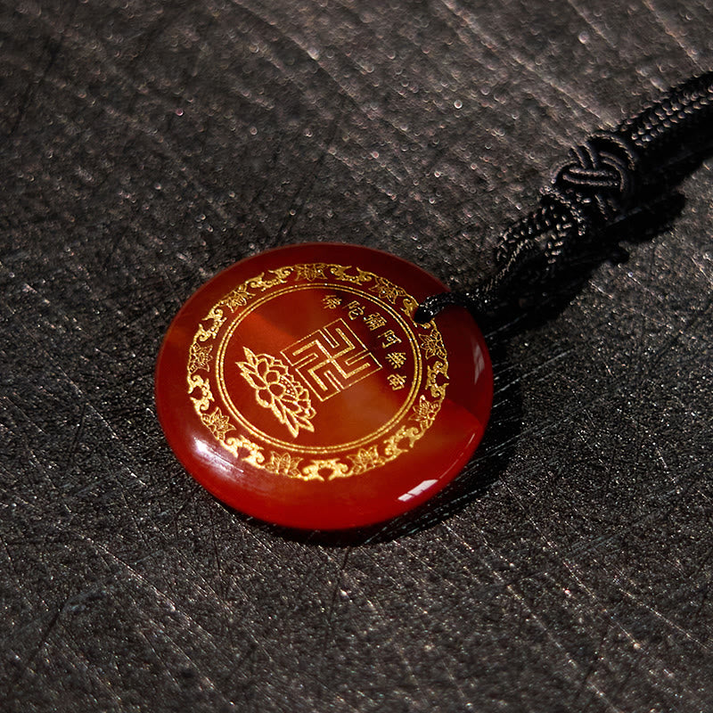 Buddha Stones Swastyka Wzór Lotosu Naturalny Różnorodny Kryształ Czarny Obsydian Oczyszczający Naszyjnik Wisiorek