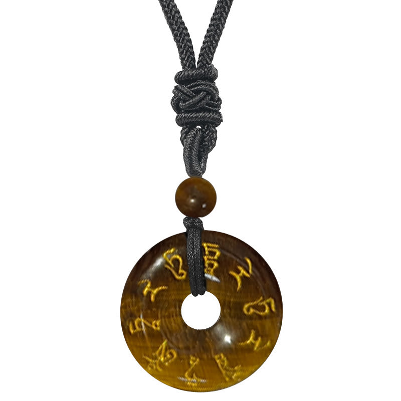 Buddha Stones Zielona Tara Mantra Naturalny Różnorodny Kryształ Czarny Obsydian Spełnienie Naszyjnik Wisiorek