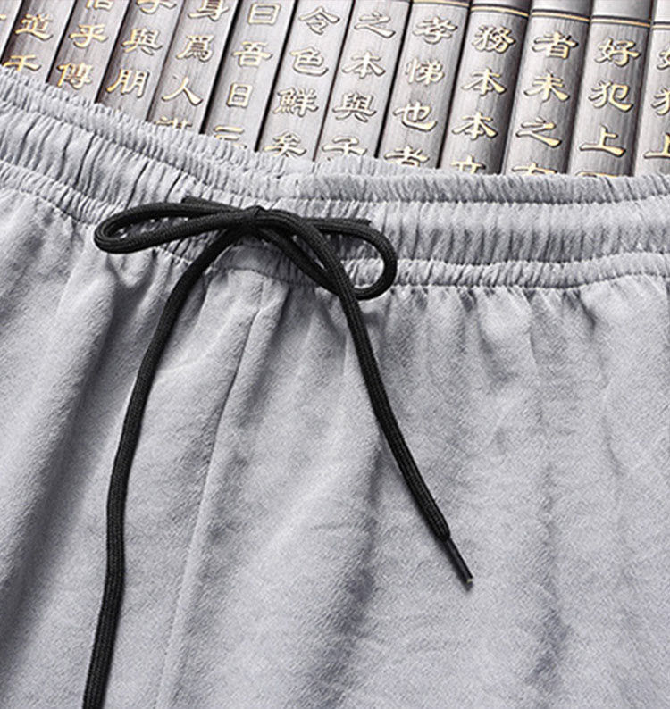 Buddha Stones Chiński Nowy Rok Haft Smok Żaba-guzik Tang Suit Hanfu Długi Rękaw Top Spodnie Odzież Męski Zestaw - image 12