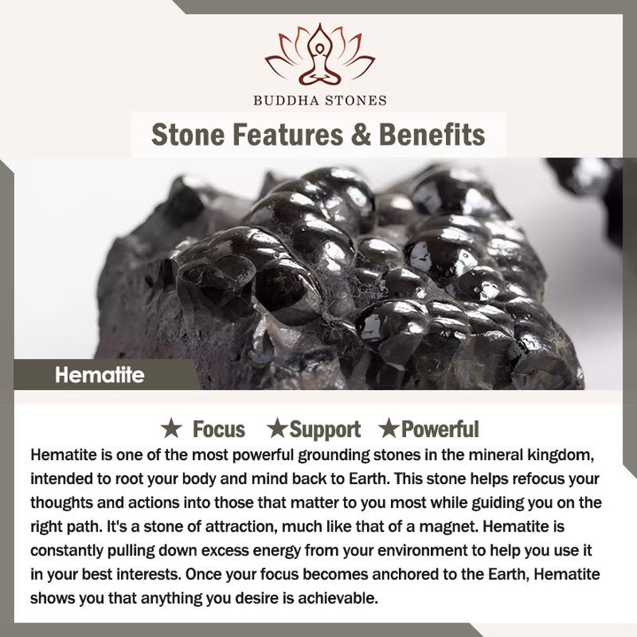 Buddha Stones Lazuryt Tygrysie Oko Rodonit Hematyt Czarny Onyks Kamień Równowaga Skórzana Bransoletka - image 19