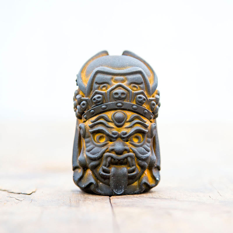 Buddha Stones Ręcznie Zakiram Żelazo Proszek Rdza Odlew Żywicy Statua Zen Dekoracja Domu