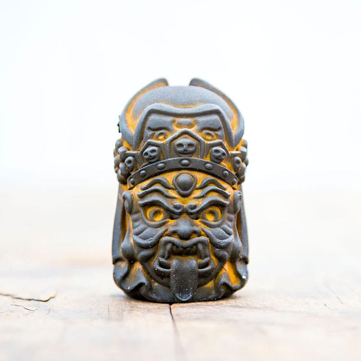 Buddha Stones Ręcznie Zakiram Żelazo Proszek Rdza Odlew Żywicy Statua Zen Dekoracja Domu