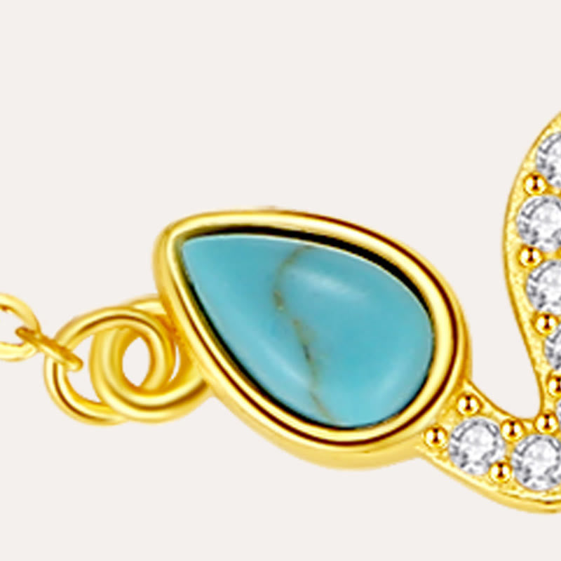 Buddha Stones 925 Srebro Sterlingowe Turkusowy Opal Bransoletka Ochronna Roku Węża