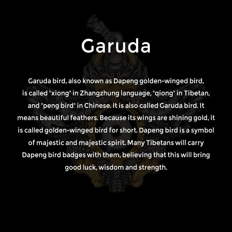 Buddha Stones 925 Srebro Tybetańskie Garuda Ptak Dzi Koralik Ochrona Naszyjnik Wisiorek - image 8