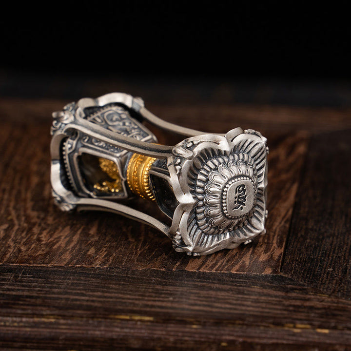 Buddha Stones 925 Srebro Tybetańskie Zakiram Bogini Bogactwa Błogosławieństwo Naszyjnik Wisiorek