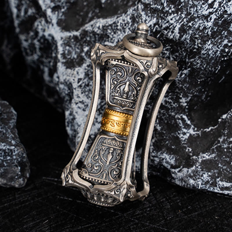 Buddha Stones 925 Srebro Tybetańskie Zakiram Bogini Bogactwa Błogosławieństwo Naszyjnik Wisiorek