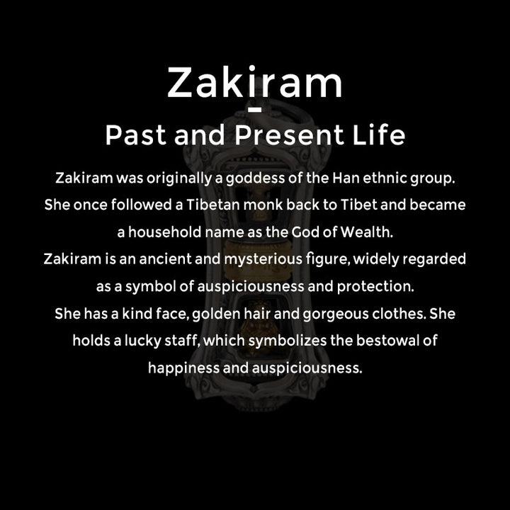 Buddha Stones 925 Srebro Tybetańskie Zakiram Bogini Bogactwa Błogosławieństwo Naszyjnik Wisiorek