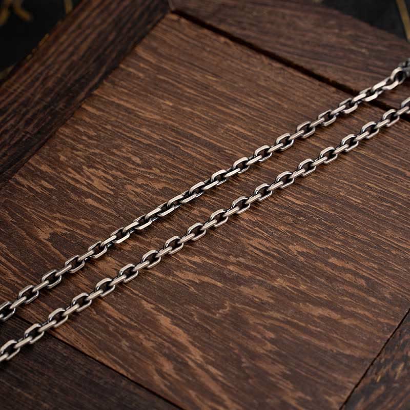 Buddha Stones 925 Srebro Tybetańskie Białe Zakiram Bogini Bogactwa Wadżra Dorje Błogosławieństwo Metalowy Naszyjnik Łańcuchowy