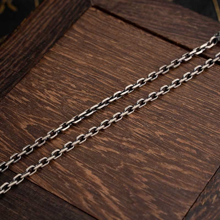 Buddha Stones 925 Srebro Tybetańskie Białe Zakiram Bogini Bogactwa Wadżra Dorje Błogosławieństwo Metalowy Naszyjnik Łańcuchowy