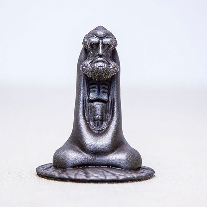 Buddha Stones Ręcznie Robione Bodhidharma Żelazo Proszek Rdza Odlew Żywicy Statua Dekoracja Domu