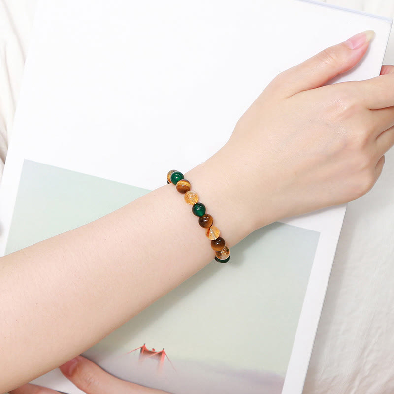 Różnorodne Buddha Stones z tygrysim okiem dodające pewności siebie