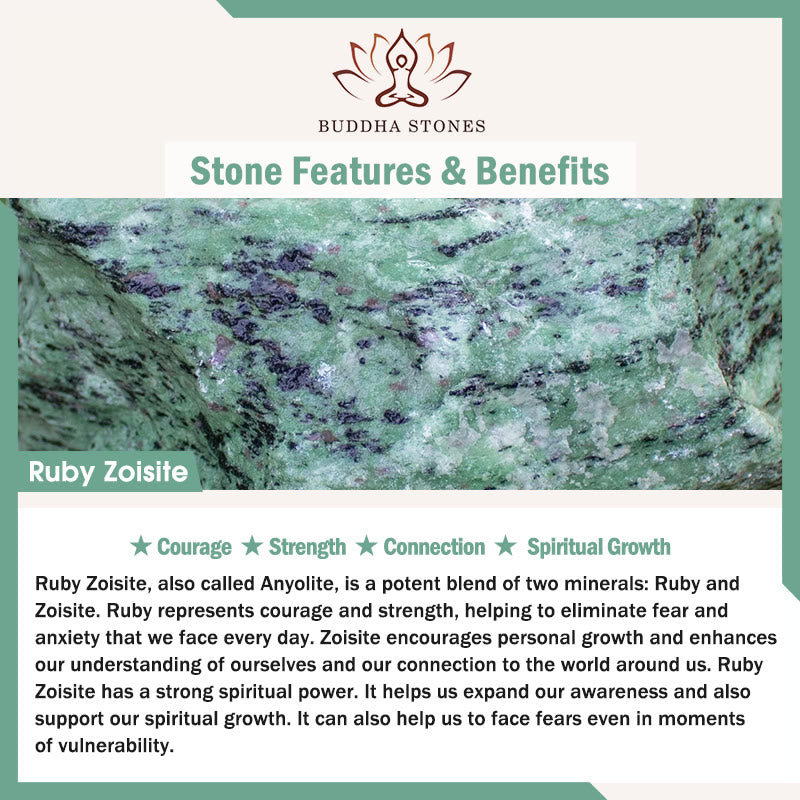 Bransoletka wspierająca spokój i równowagę z serii Buddha Stones Love Self Green