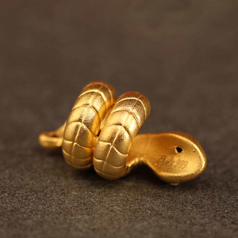 Buddha Stones 999 Złoty Rok Węża Projekt Ręcznie Robiona Bransoletka Ochronna Szczęścia Lina Pleciona - image 12