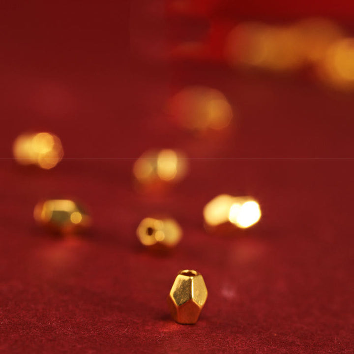 Buddha Stones 999 Złoty Rok Węża Ręcznie Robiony Szczęście Siła Pleciona Bransoletka na Nogę - image 13