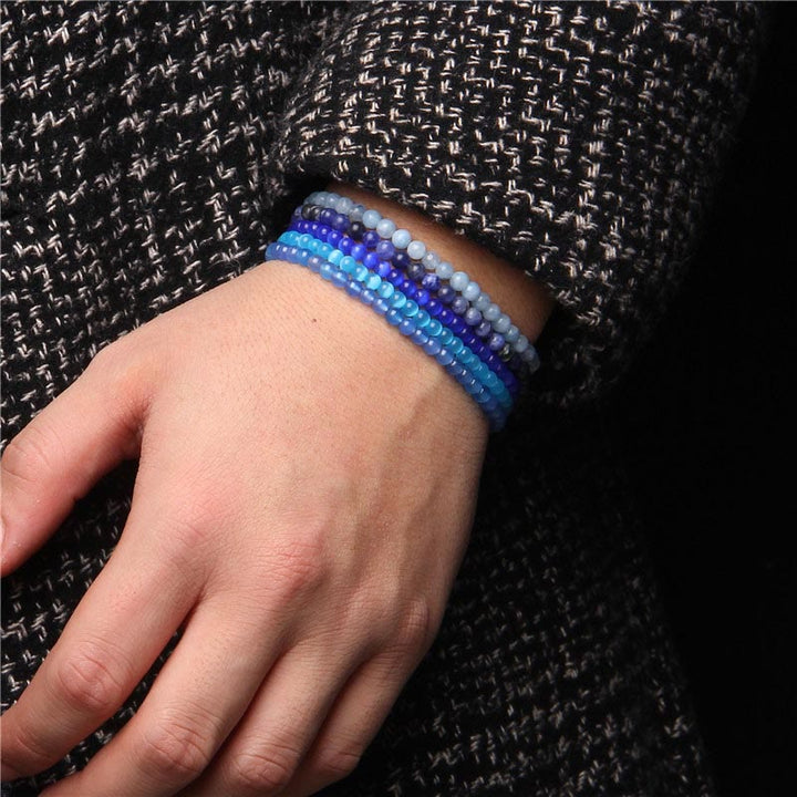 Buddha Stones 4mm Różnorodne Kamienne Kryształowe Mini Koraliki Bransoletka Uzdrawiająca