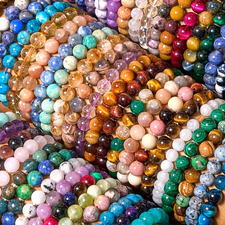 Kamień Buddy Różne Kryształy Malachit Lazuryt Hemimorfit Bransoletka Spokoju