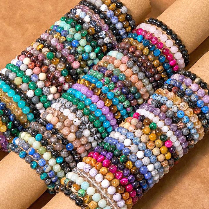 Kamień Buddy Różne Kryształy Malachit Lazuryt Hemimorfit Bransoletka Spokoju