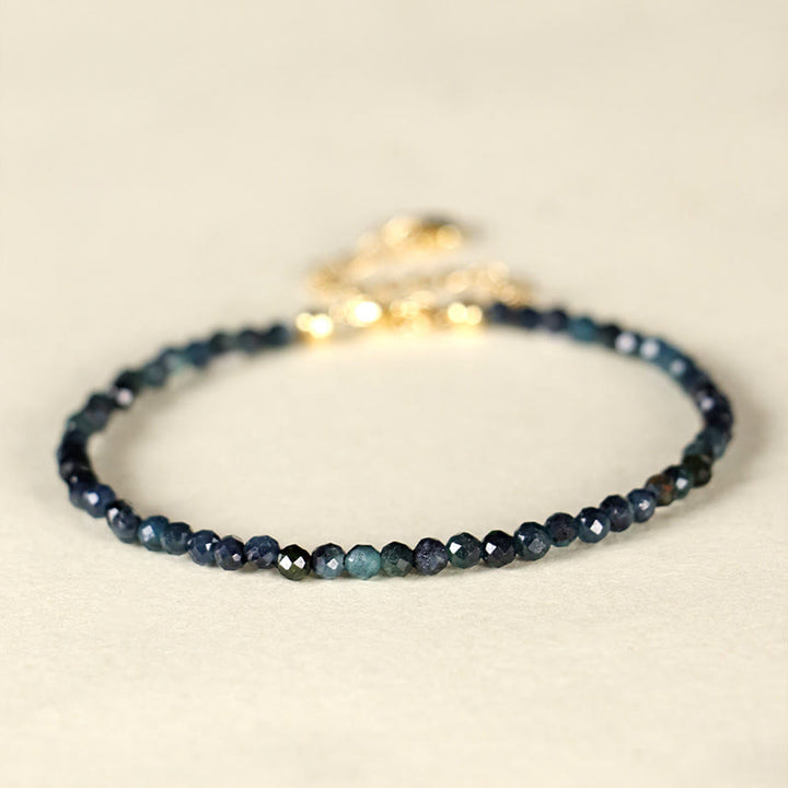 Bransoletka z Buddha Stones , indykolitu, turmalinu i miedzi, koraliki mądrości