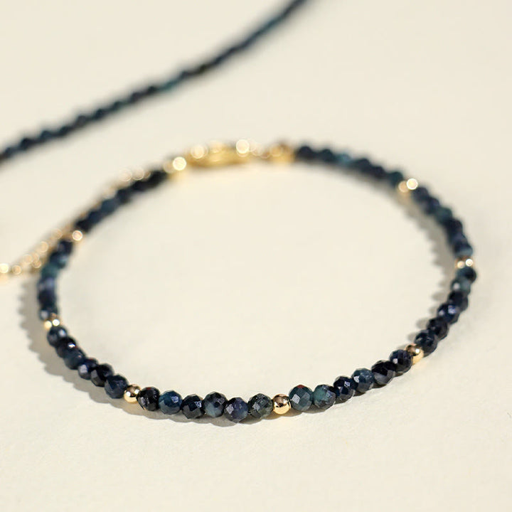 Bransoletka z Buddha Stones , indykolitu, turmalinu i miedzi, koraliki mądrości