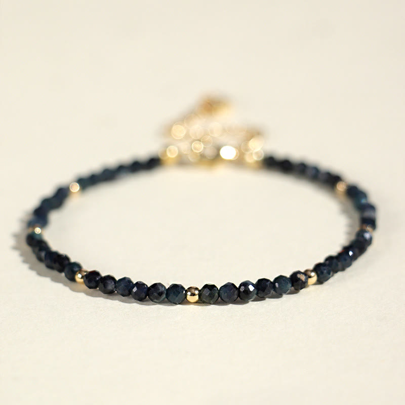 Bransoletka z Buddha Stones , indykolitu, turmalinu i miedzi, koraliki mądrości