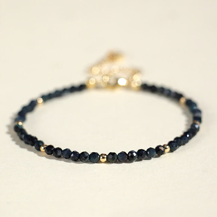 Bransoletka z Buddha Stones , indykolitu, turmalinu i miedzi, koraliki mądrości