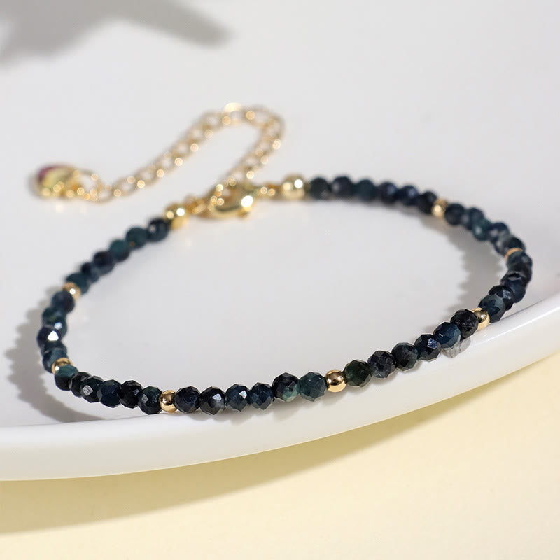 Bransoletka z Buddha Stones , indykolitu, turmalinu i miedzi, koraliki mądrości