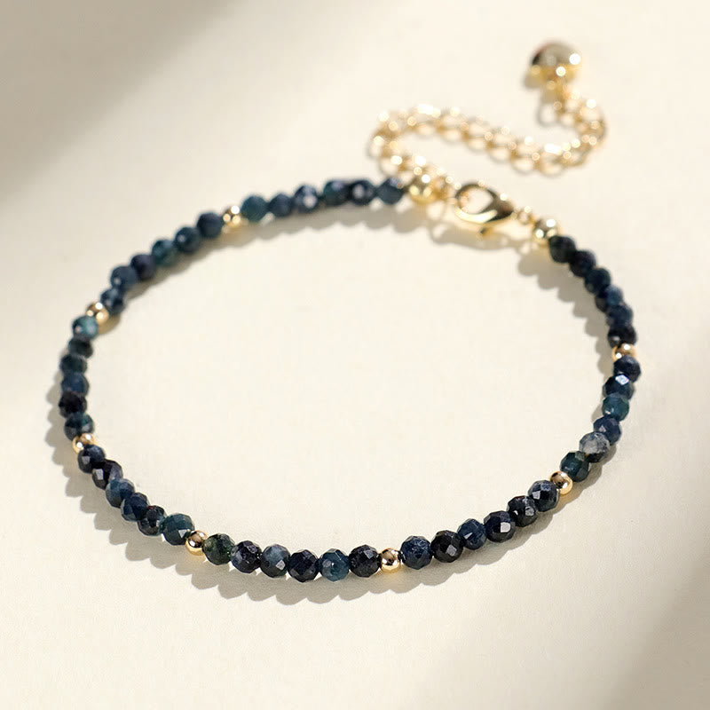 Bransoletka z Buddha Stones , indykolitu, turmalinu i miedzi, koraliki mądrości