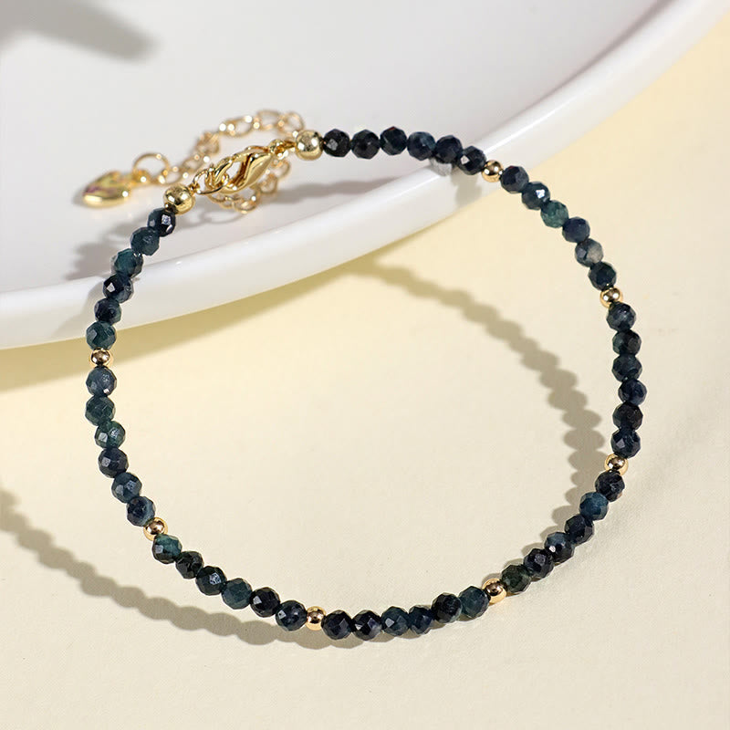 Bransoletka z Buddha Stones , indykolitu, turmalinu i miedzi, koraliki mądrości