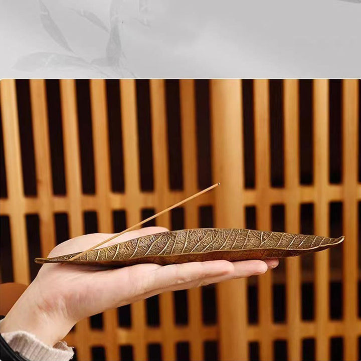 Buddha Stones Stop Orientalny Liść Uzdrawiający Kadzidło Palnik Dekoracja