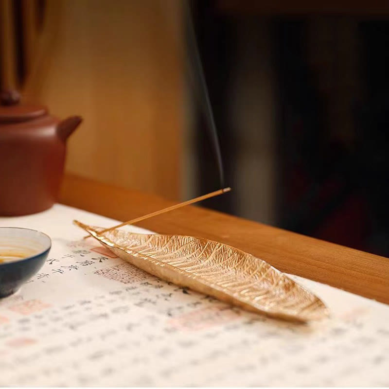 Buddha Stones Stop Orientalny Liść Uzdrawiający Kadzidło Palnik Dekoracja