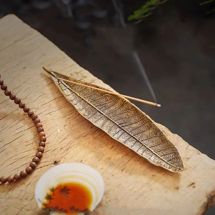 Buddha Stones Stop Orientalny Liść Uzdrawiający Kadzidło Palnik Dekoracja