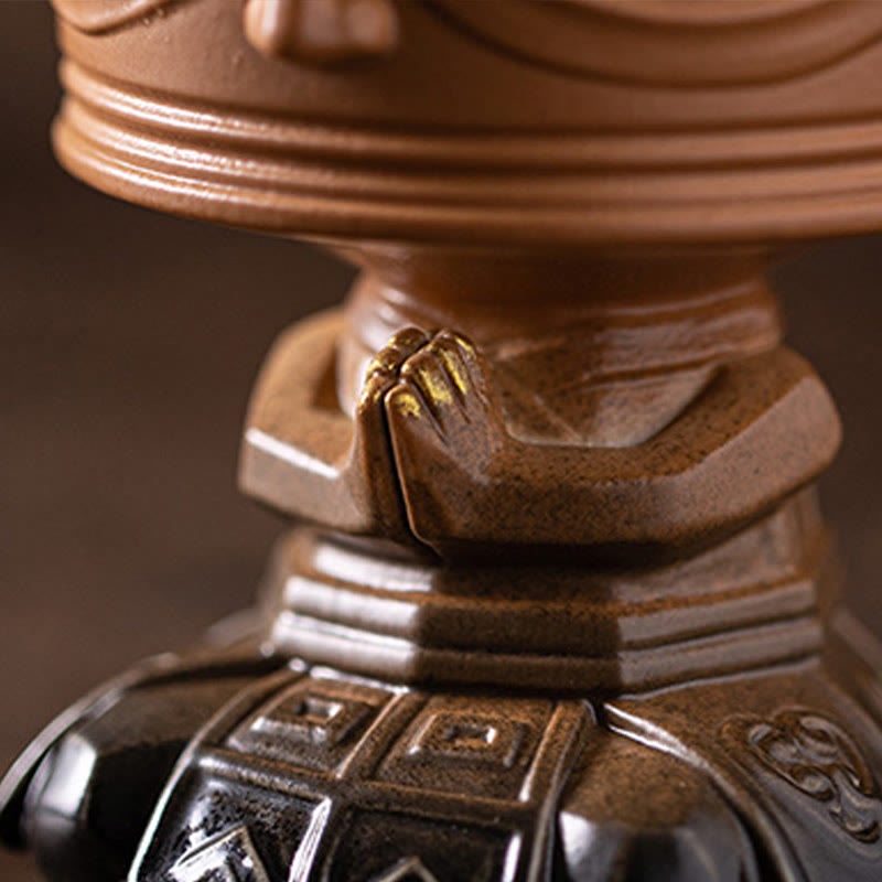 Buddha Stones Sanxingdui Uzdrawiająca ceramiczna kadzielnica Dekoracja biurka