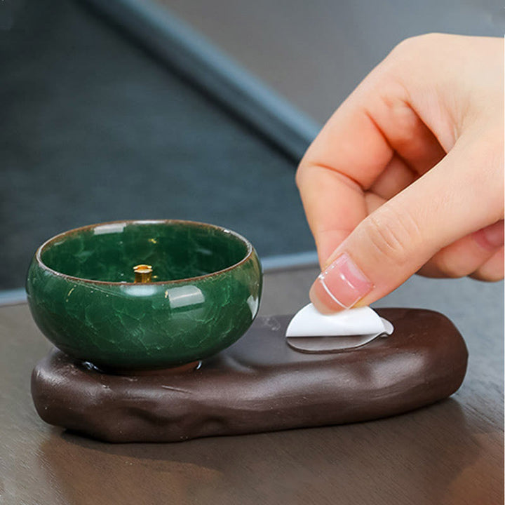 Buddha Stones Tang Dynasty Lady Jedzenie Uzdrawiająca Ceramiczna Kadzielnica Dekoracja Biurka