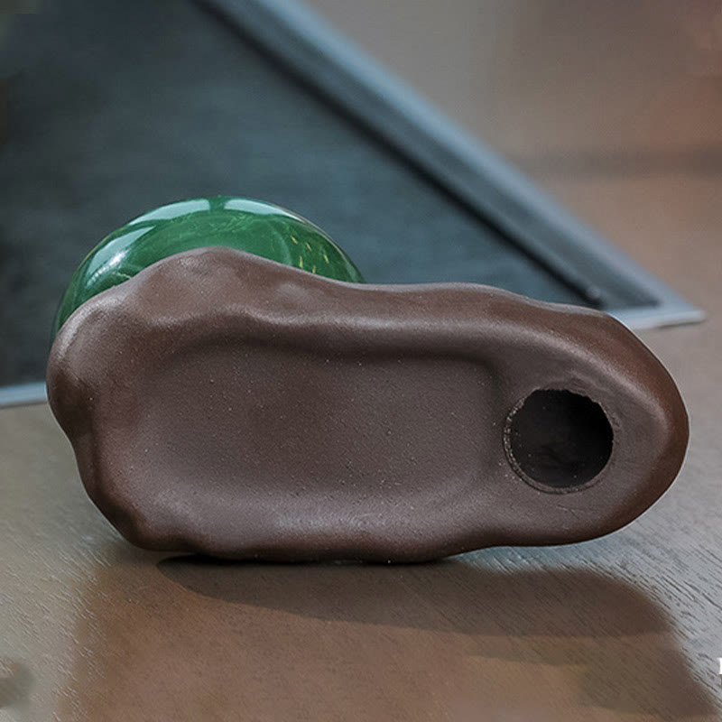 Buddha Stones Tang Dynasty Lady Jedzenie Uzdrawiająca Ceramiczna Kadzielnica Dekoracja Biurka