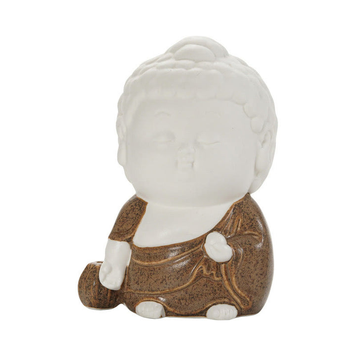 Buddha Stones Budda Siedzący Stojący Leżący Ceramiczny Uzdrawiający Kadzielnica Dekoracja Biurka