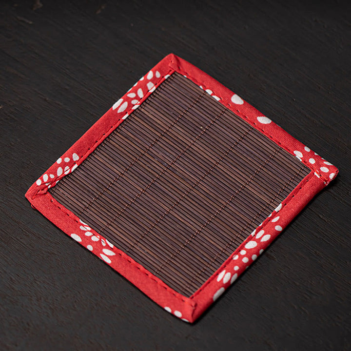 Buddha Stones Dzwonek Kot Bambusowa Mata Uzdrawiająca Ceramiczna Kadzielnica Dekoracja Biurka - image 11