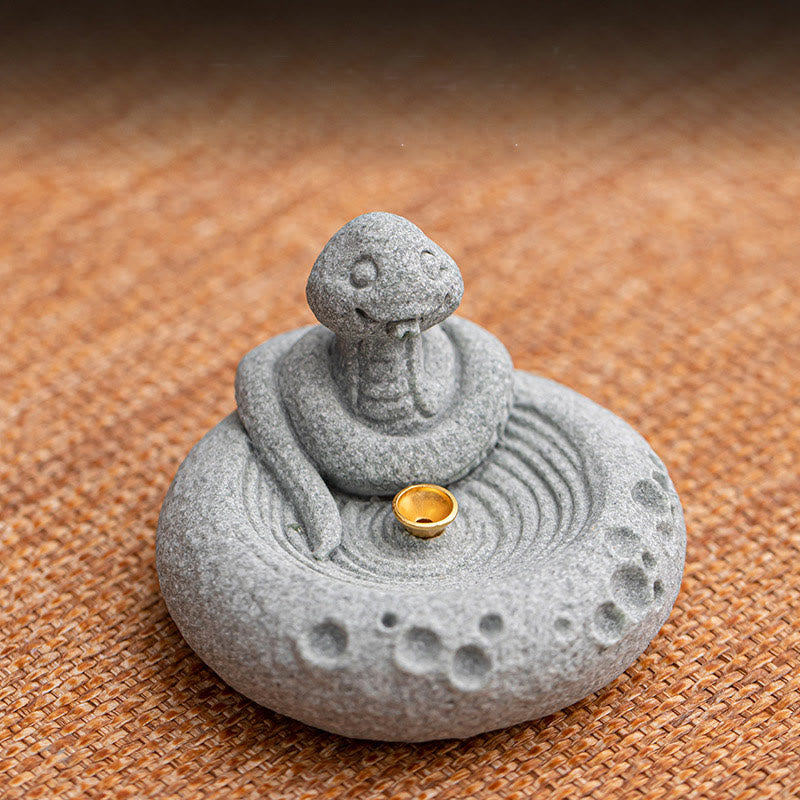 Buddha Stones Chiński Zodiak Uzdrawiający Kadzidło Palnik Dekoracja Biurka