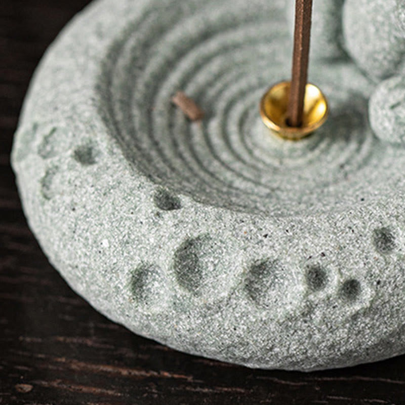 Buddha Stones Chiński Zodiak Uzdrawiający Kadzidło Palnik Dekoracja Biurka