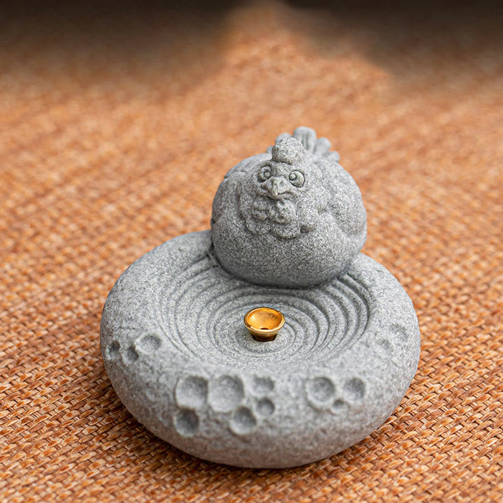 Buddha Stones Chiński Zodiak Uzdrawiający Kadzidło Palnik Dekoracja Biurka