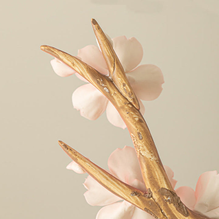 Buddha Stones Kwitnące Gałęzie Śliwki Ceramiczny Uzdrawiający Kadzielnica Dekoracja Biurka