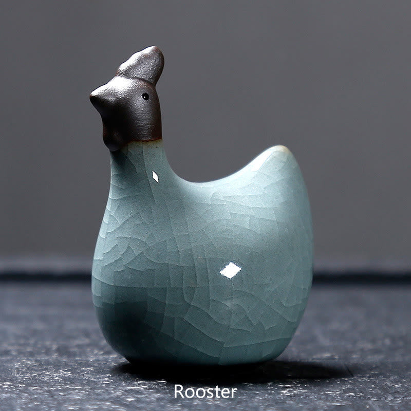 Buddha Stones Chiński Zodiak Ceramiczna Herbata Zwierzę Dom Dekoracja