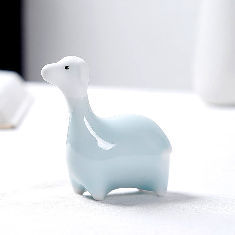 Buddha Stones Chiński Zodiak Ceramiczna Herbata Zwierzę Dom Dekoracja